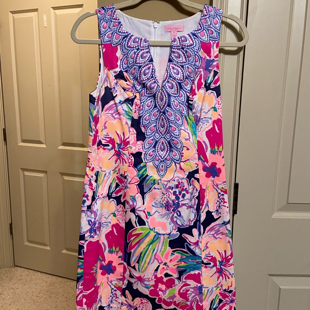 Lilly Pulitzer Dress- like new. Only worn once. Size 4